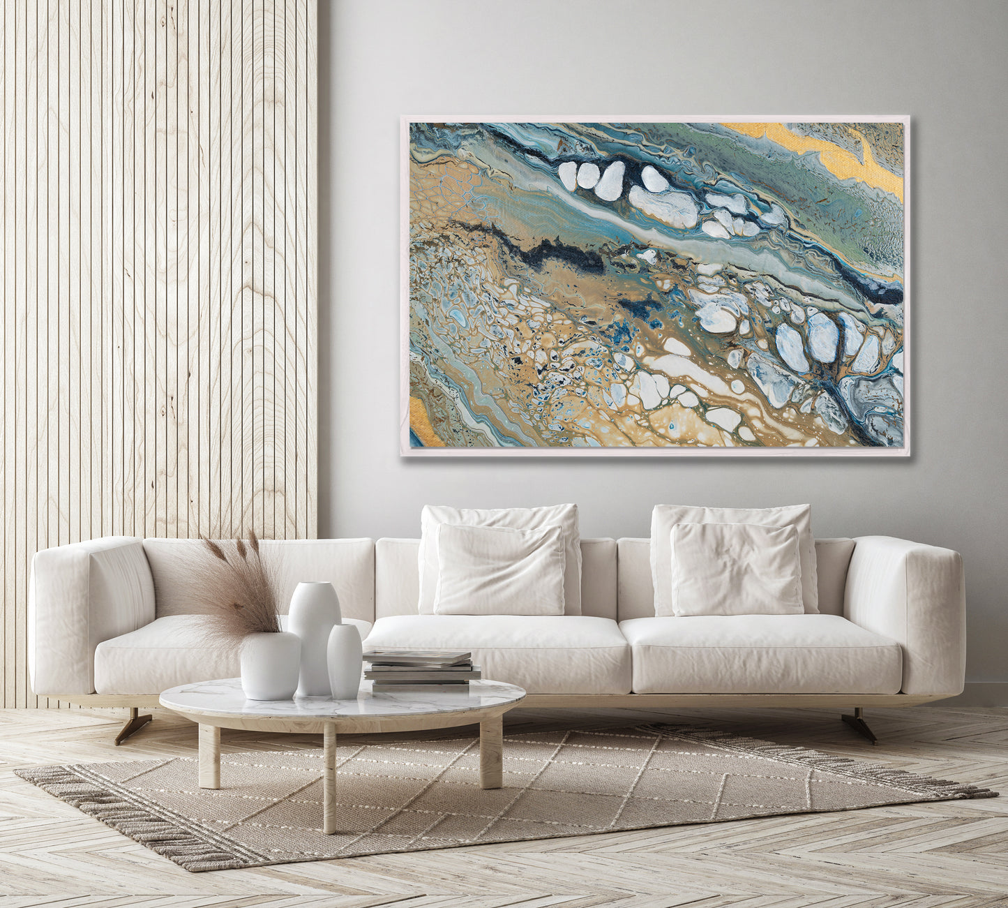 MARINE VALLEY — Framed Canvas Print