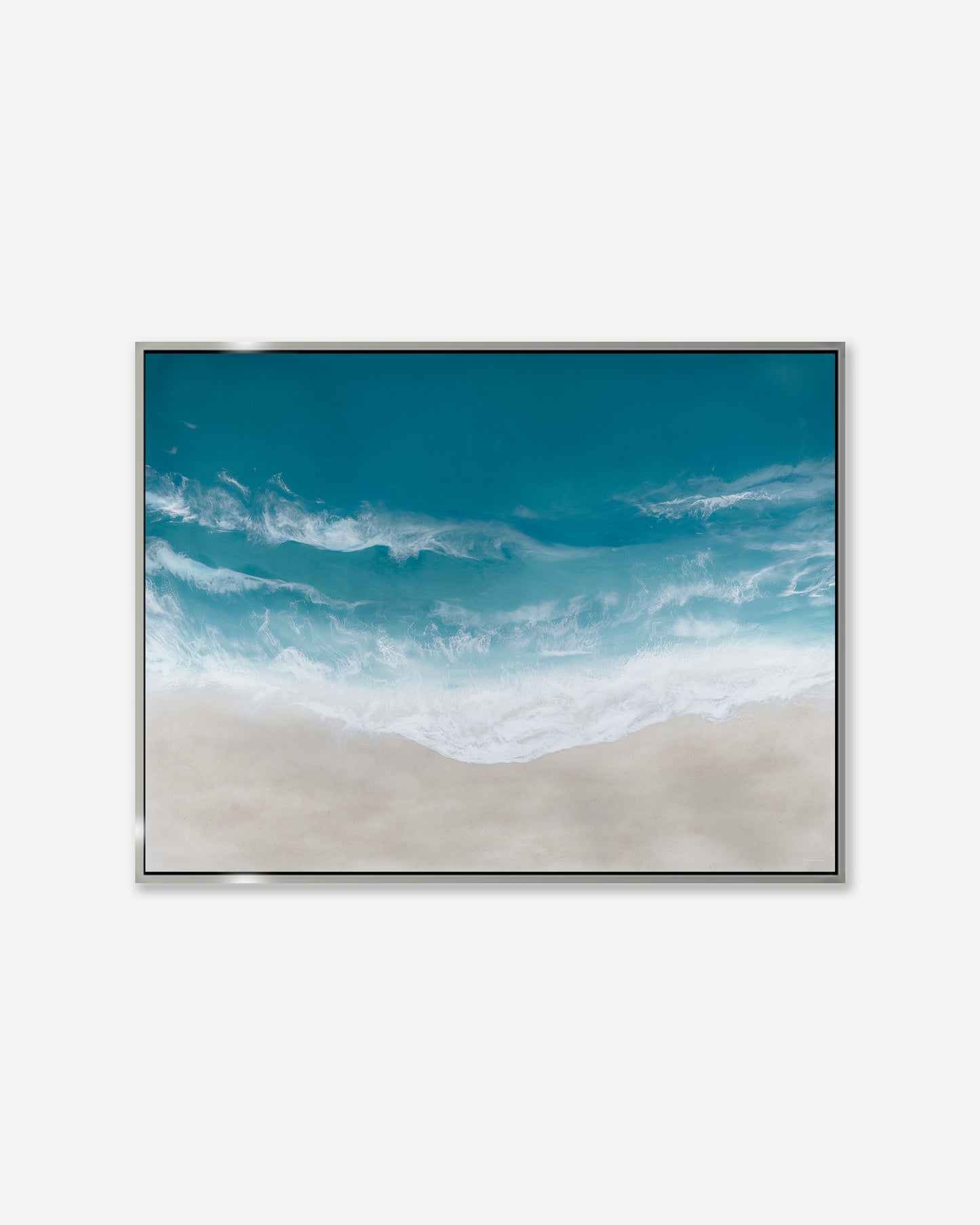 OCEAN HAZE — Framed Canvas Print