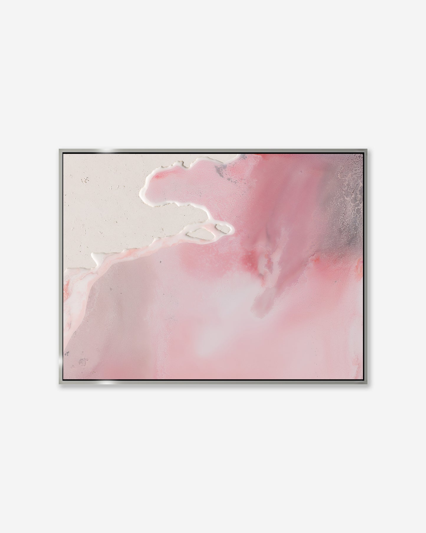 PINK SALT LAKE — Framed Canvas Print