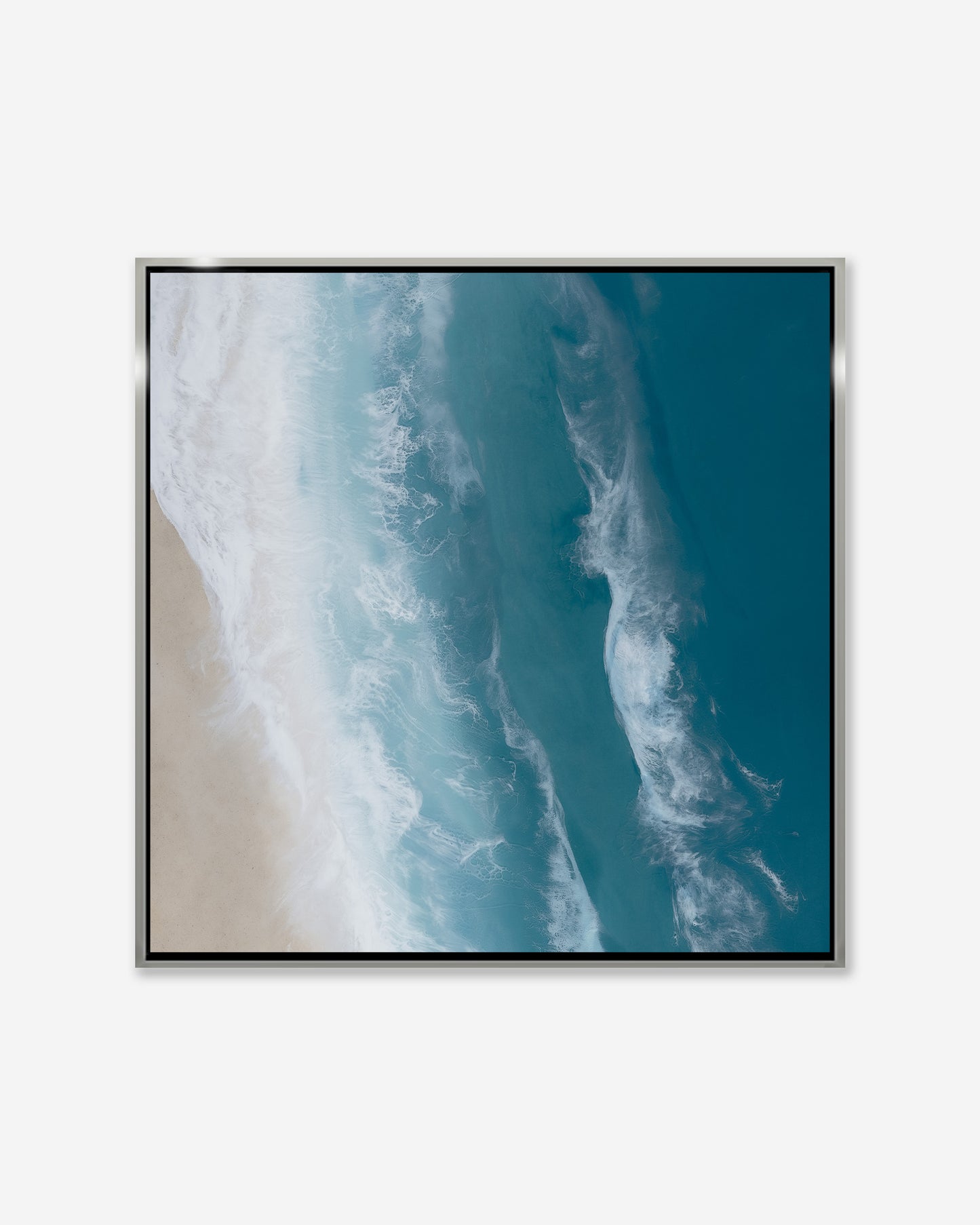 ETERNAL BLUE — Square Framed Canvas Print
