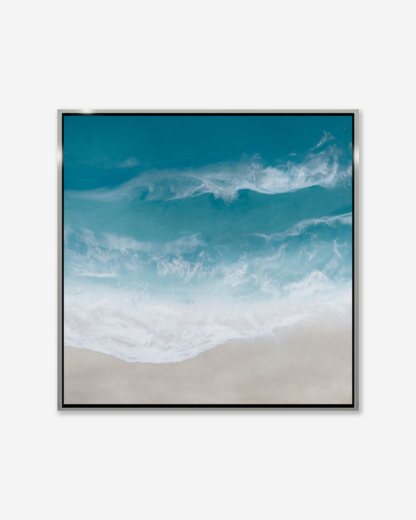 HAZY HORIZONS — Square Framed Canvas Print
