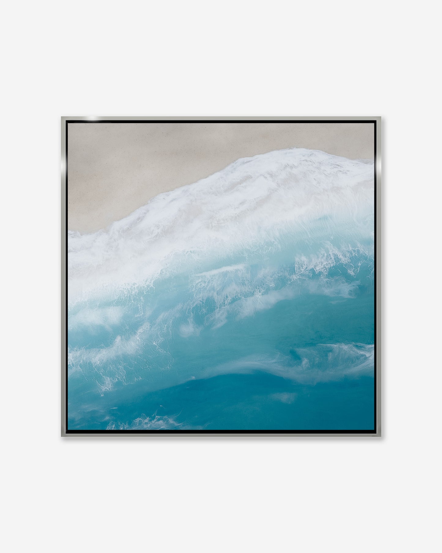NEPTUNES REALM — Square Framed Canvas Print