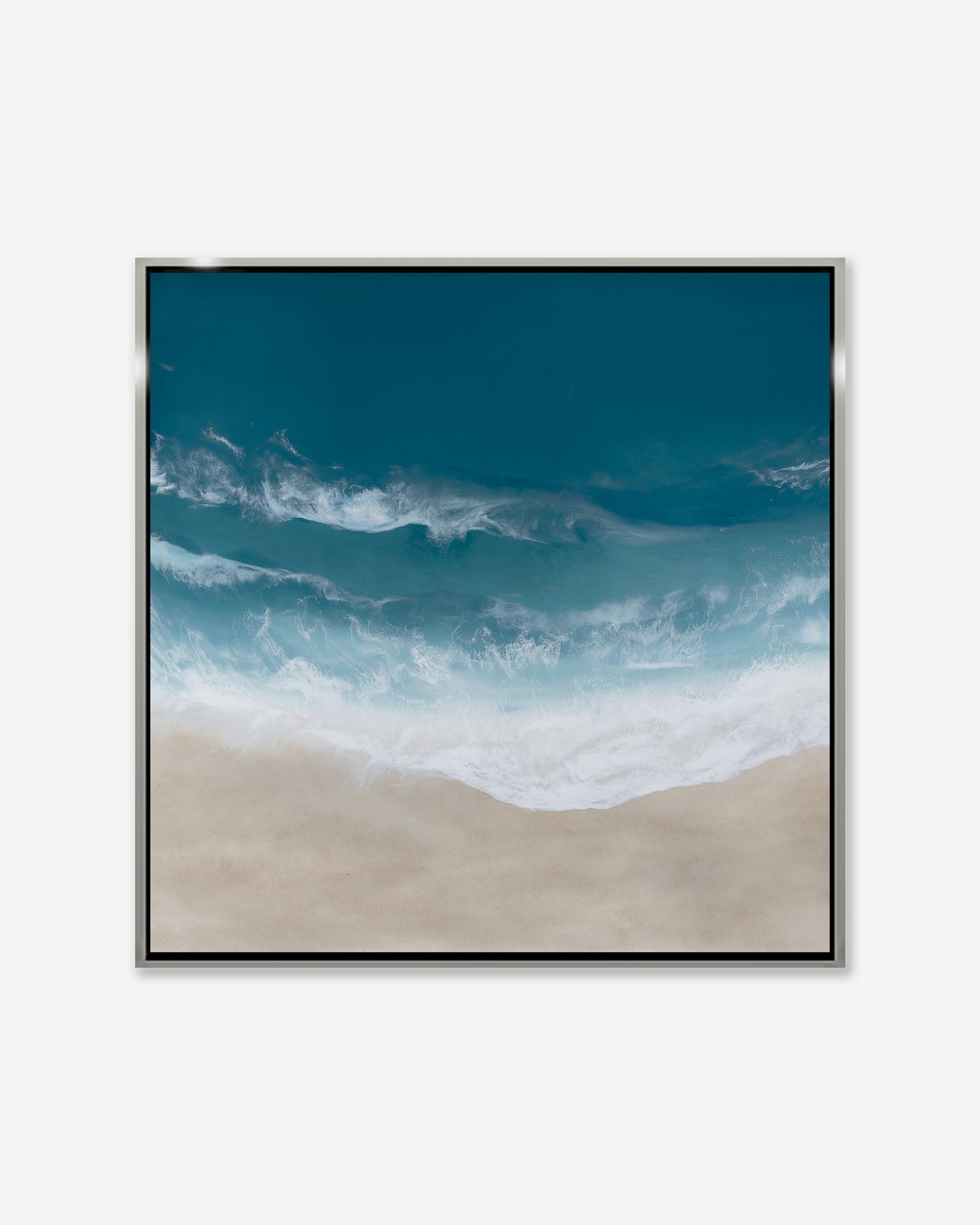 TRANQUIL DEPTHS — Square Framed Canvas Print