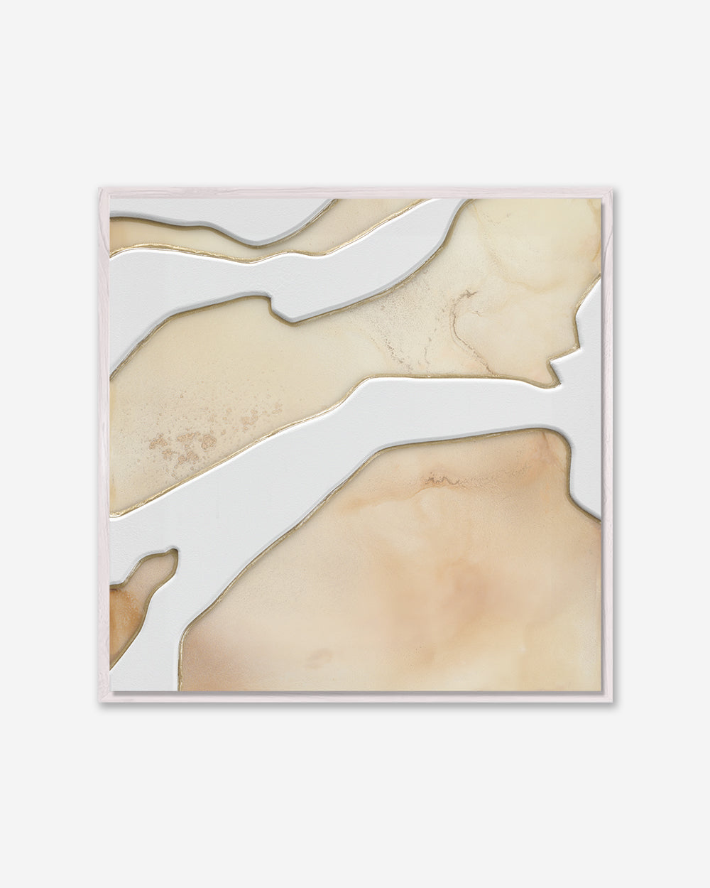 IVORY REVERIE — Square Framed Canvas Print