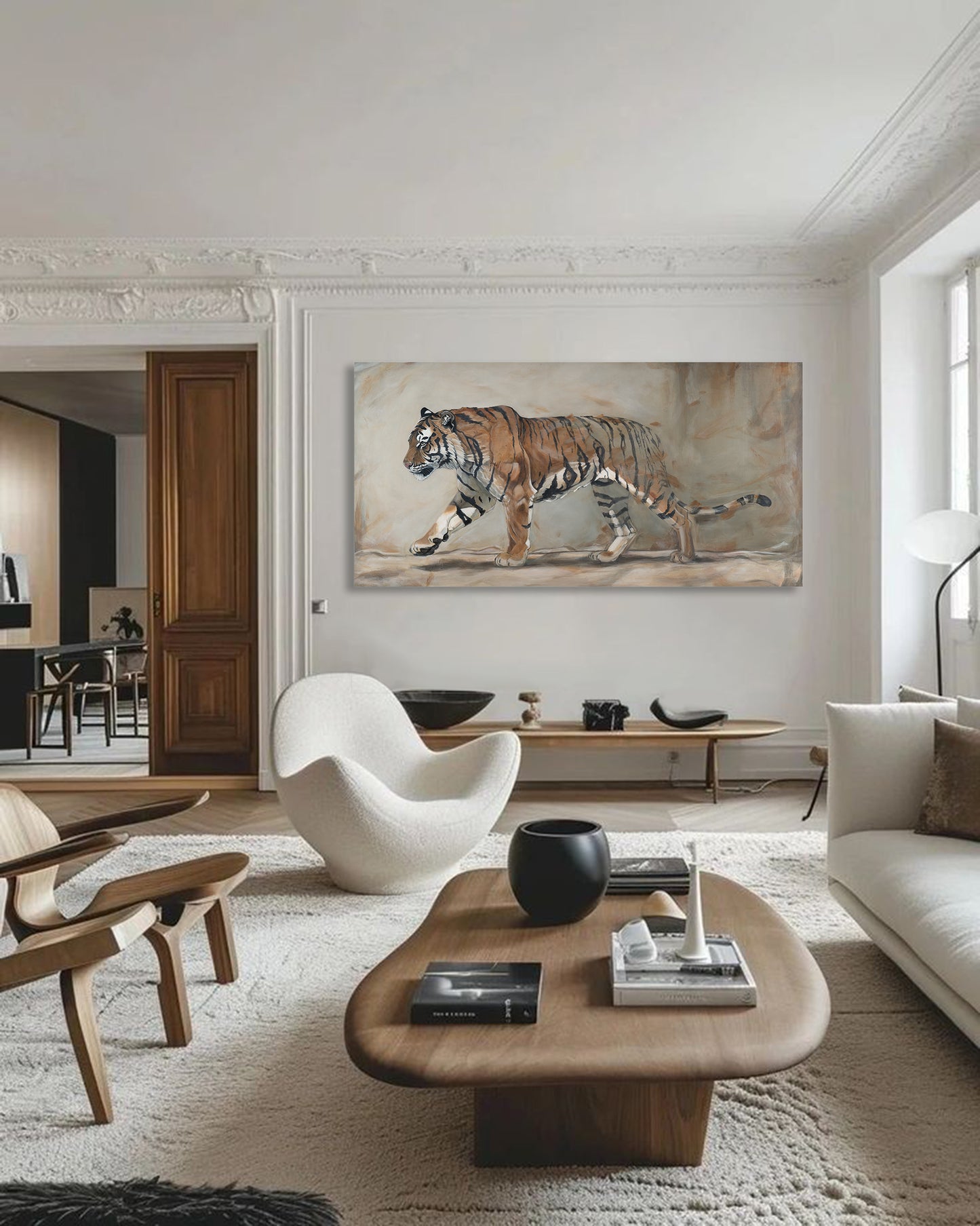 The Quiet King — Pano Framed Canvas Print