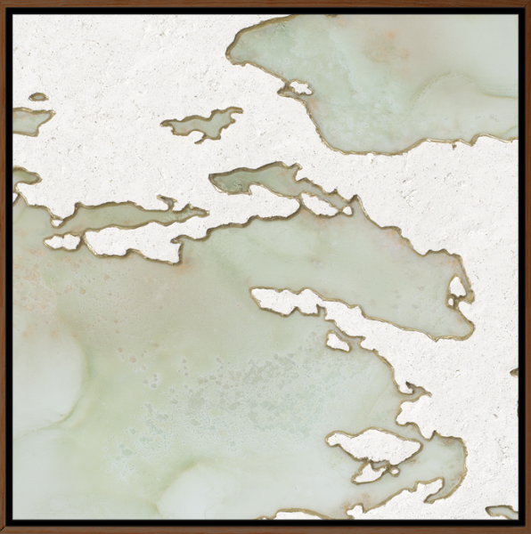 DEW DROP — Framed Canvas Print