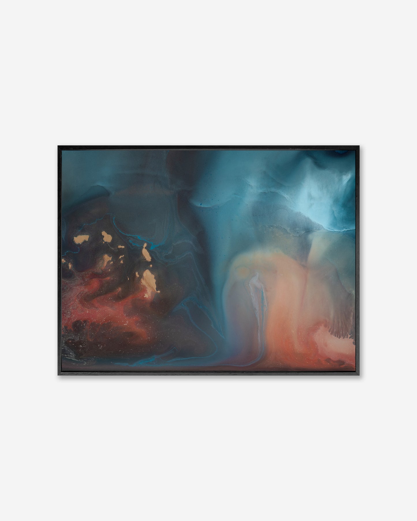 Luminal Drift  — Framed Canvas Print
