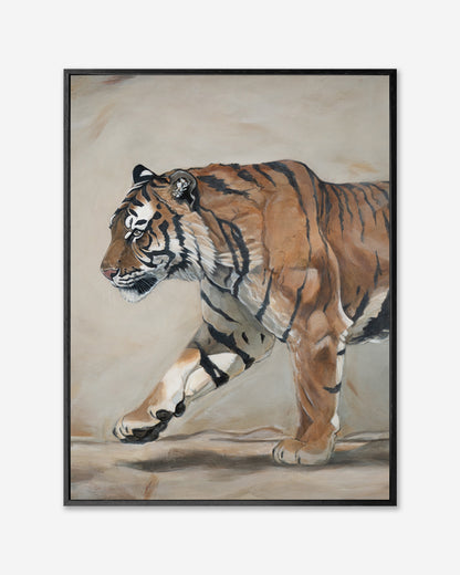 The Quiet King — Framed Canvas Print