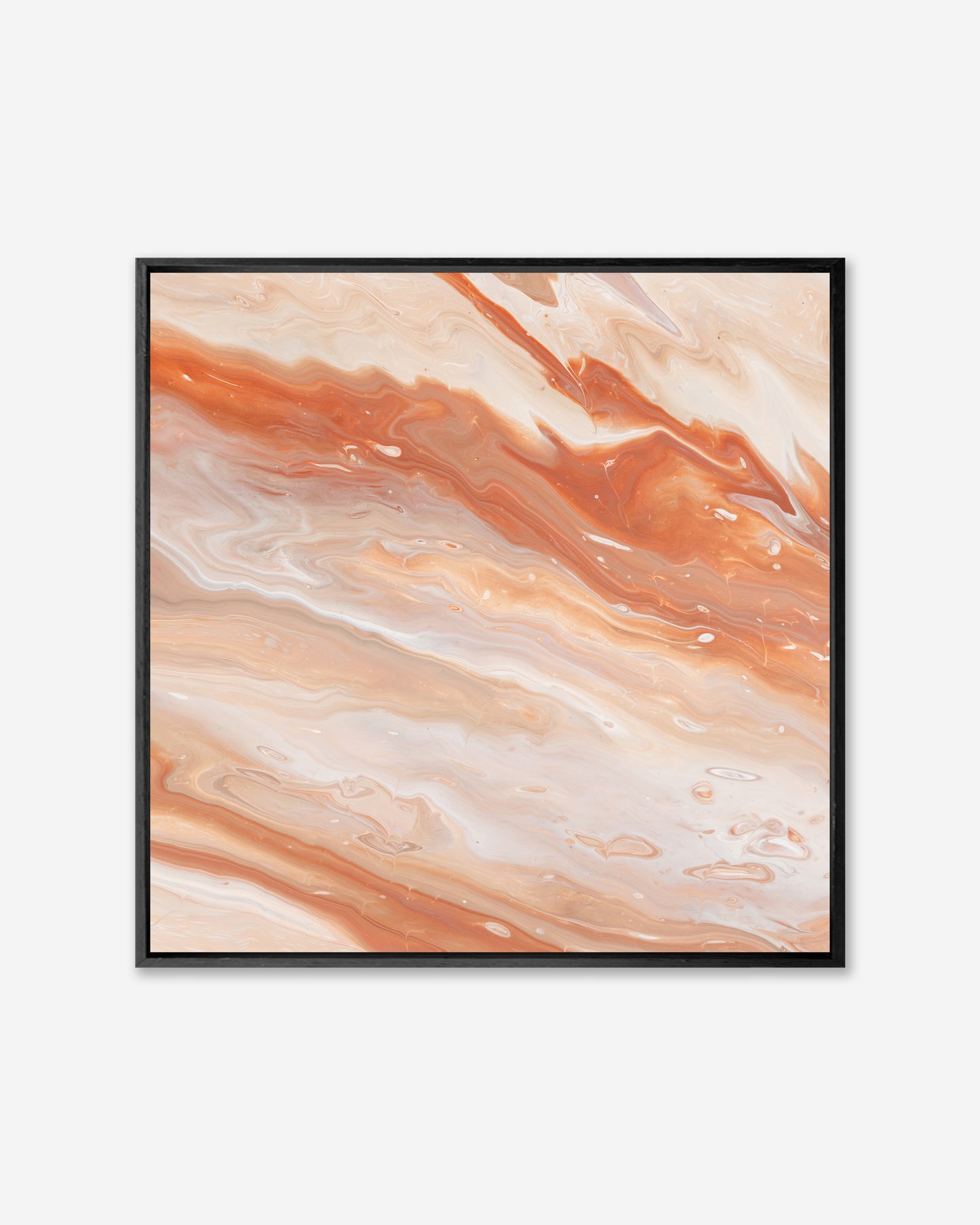 Red Earth — Square Framed Canvas Print