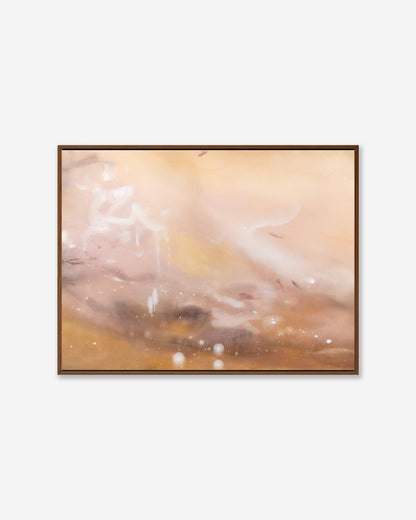 Desert Bloom— Framed Canvas Print