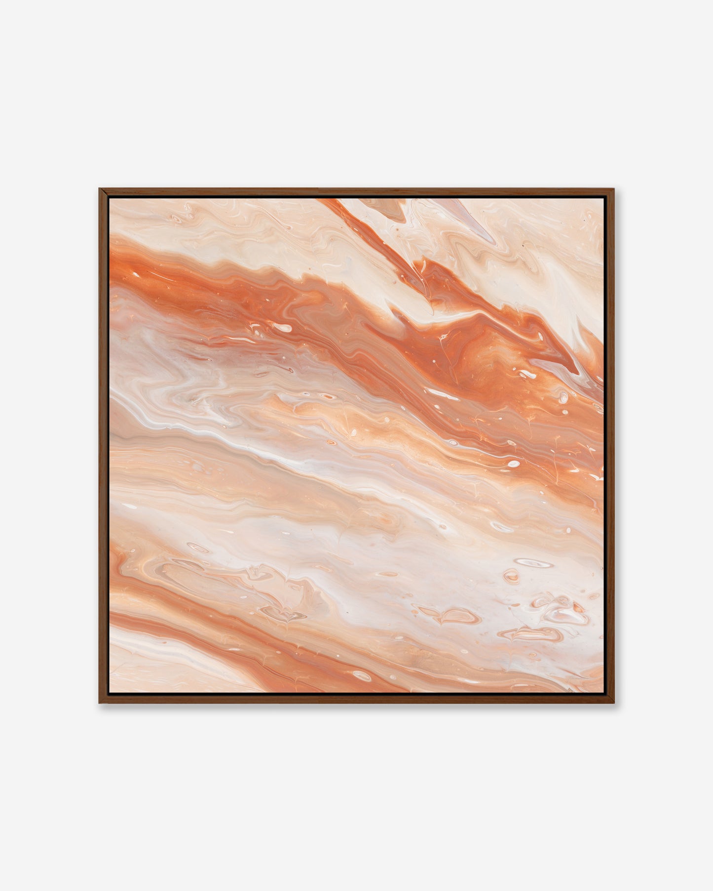 Red Earth — Square Framed Canvas Print