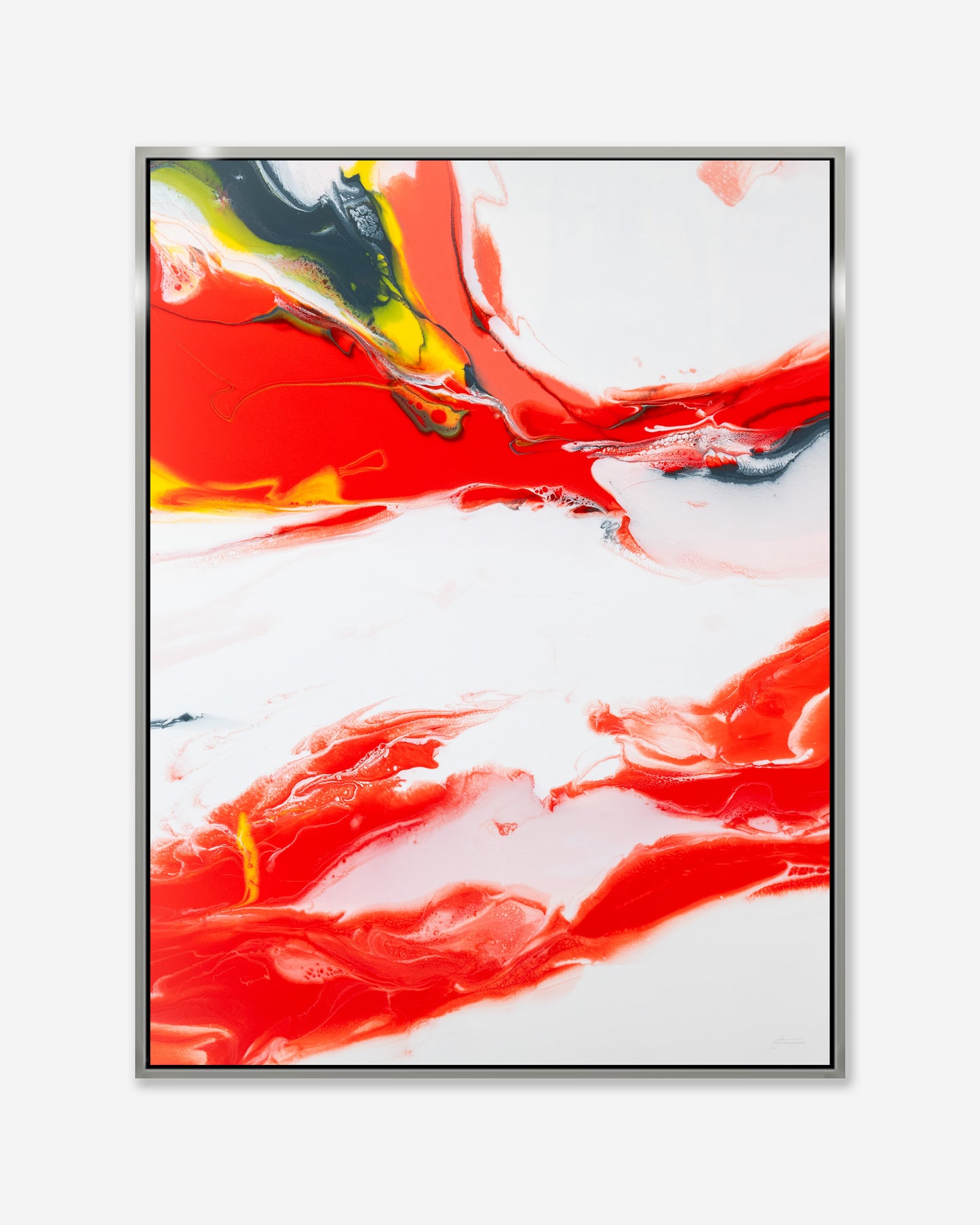 Calm Amongst The Chaos I — Framed Canvas Print