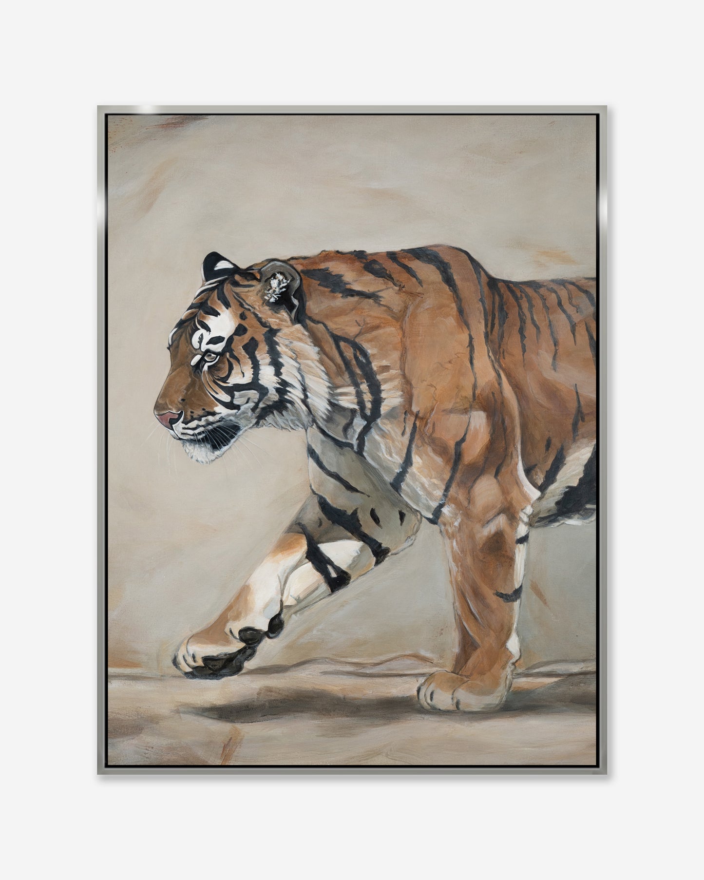 The Quiet King — Framed Canvas Print