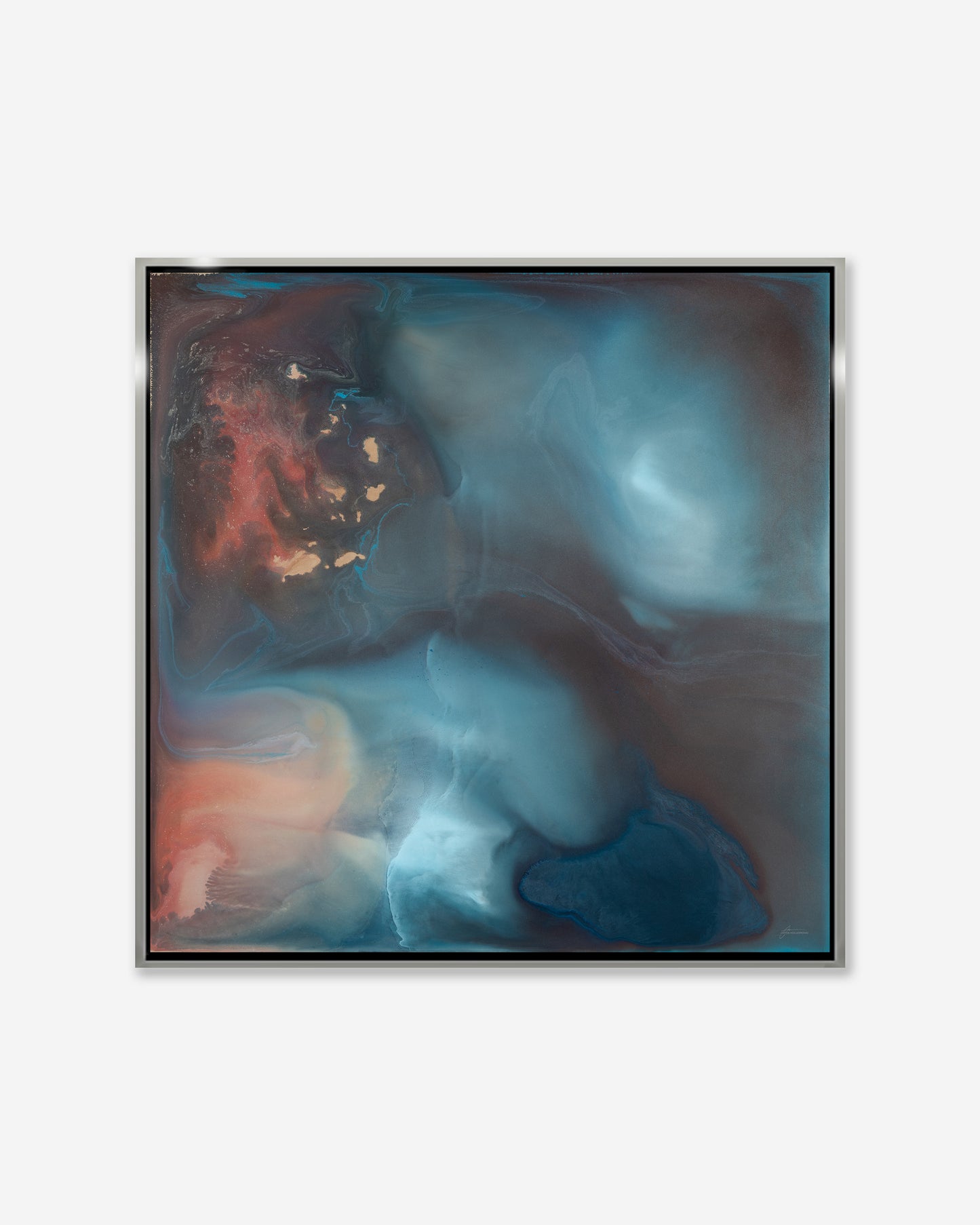 Outback Skies — Square Framed Canvas Print