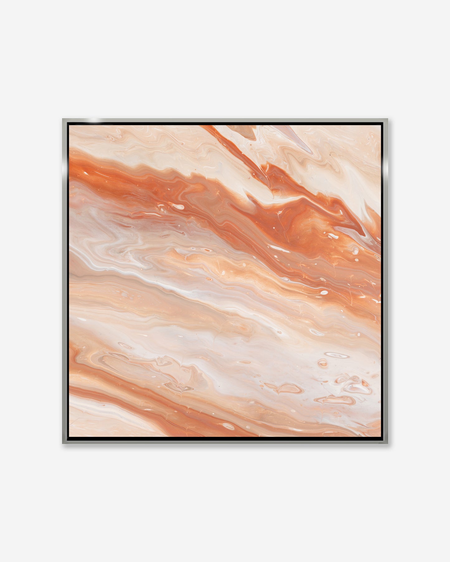 Red Earth — Square Framed Canvas Print