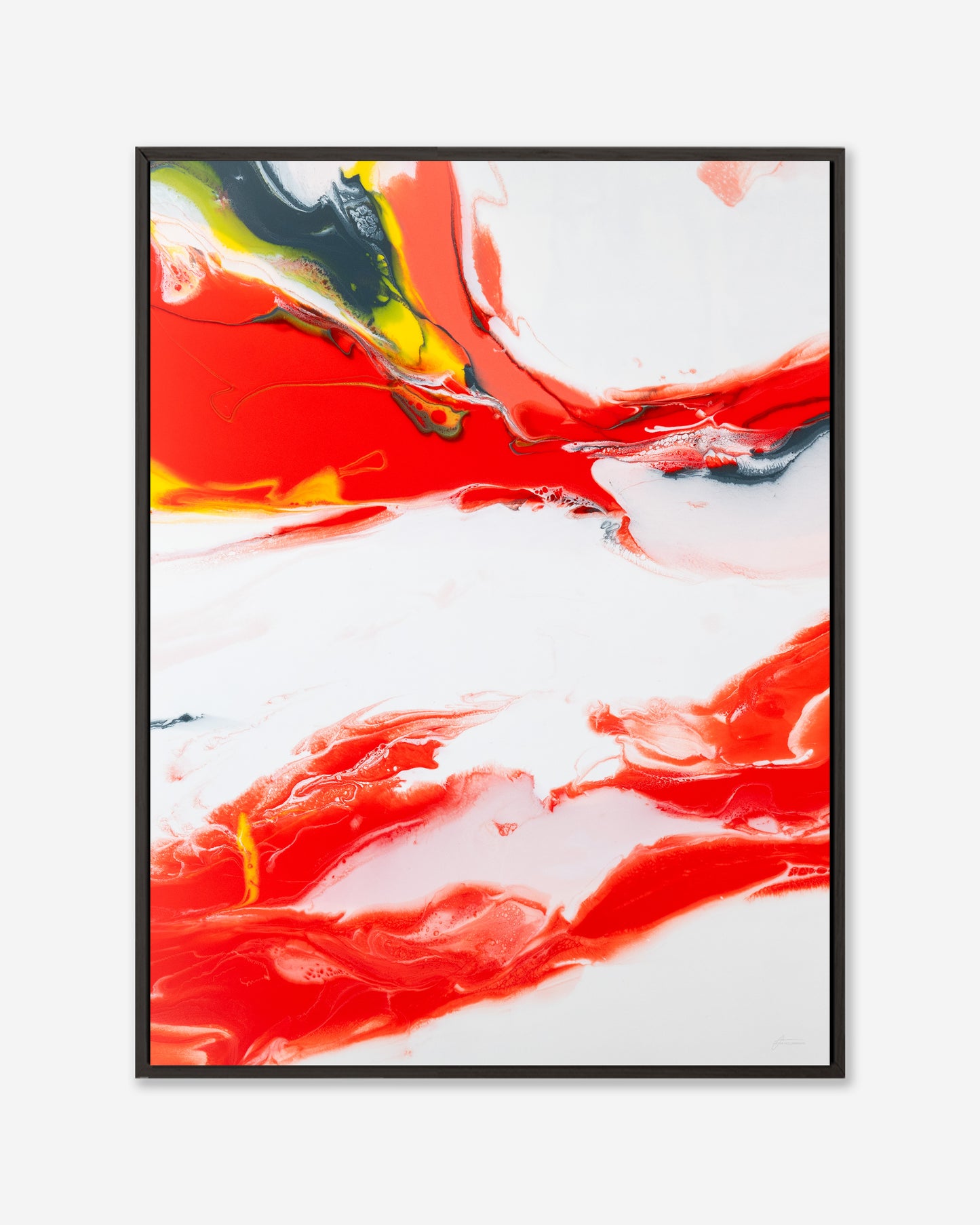 Calm Amongst The Chaos I — Framed Canvas Print