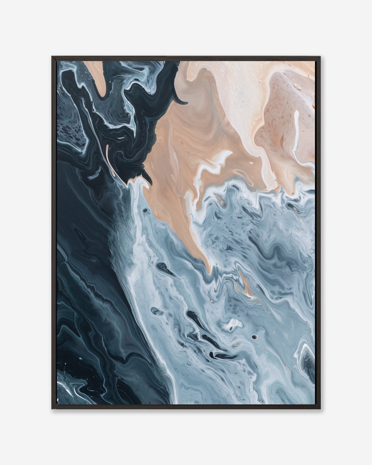 Tide and Terrain — Framed Canvas Print