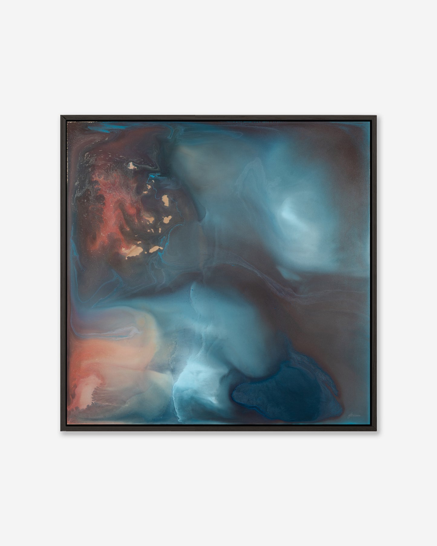 Outback Skies — Square Framed Canvas Print