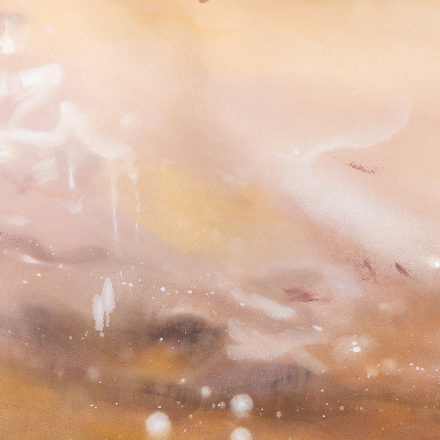 Desert Bloom — Square Framed Canvas Print