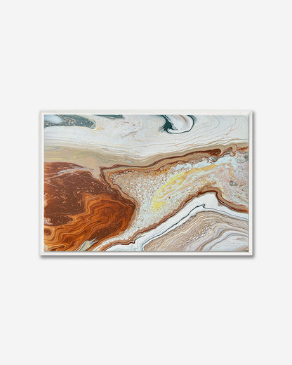 DESERT MIRAGE — Framed Canvas Print