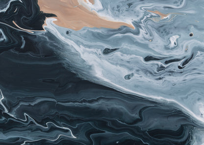 Dunes and Deep— Framed Canvas Print