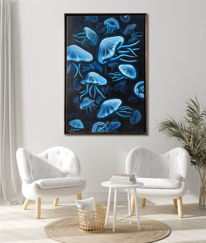 Jellyfish Luminous - Floating Frame Included