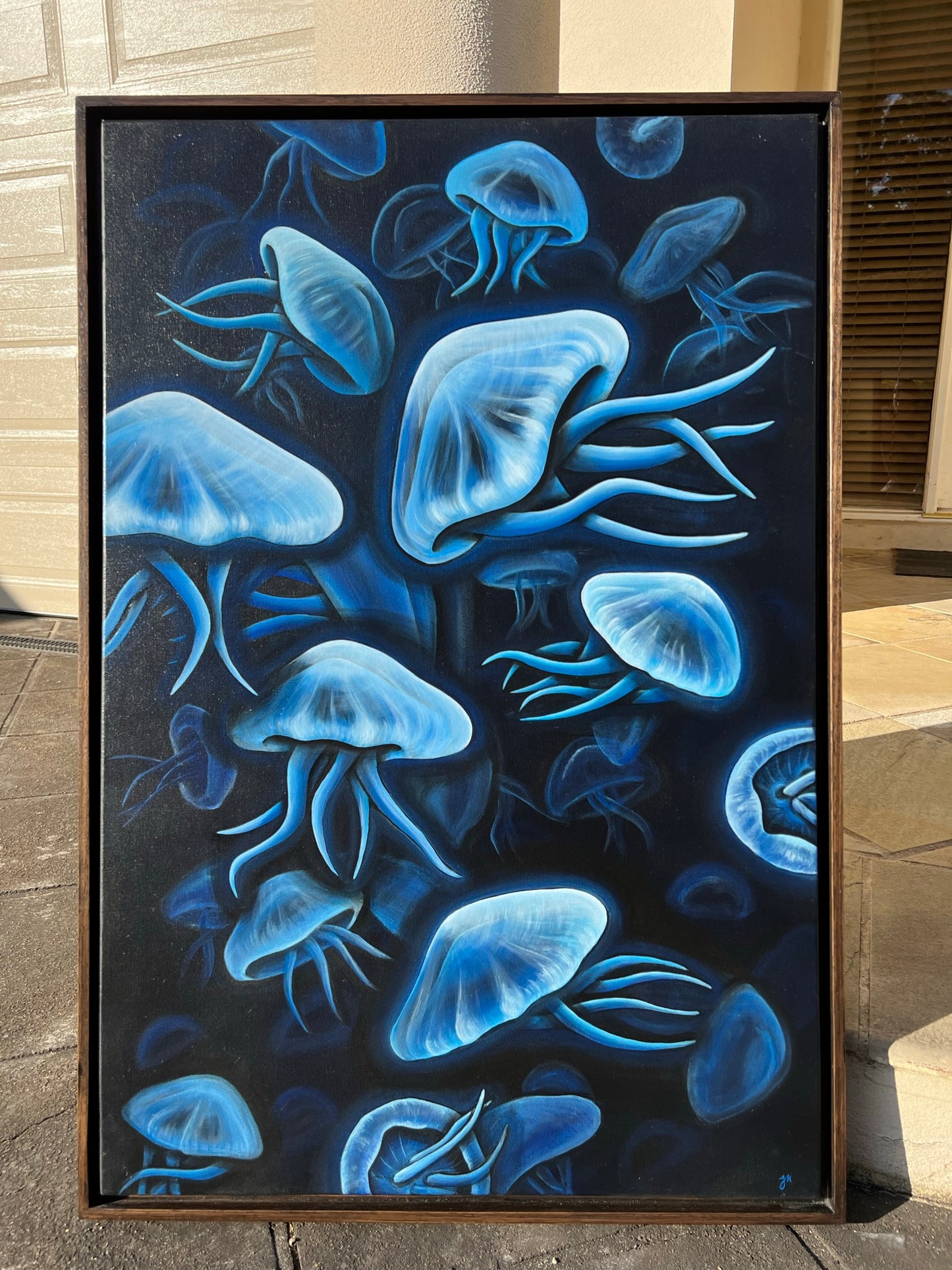 Jellyfish Luminous - Floating Frame Included