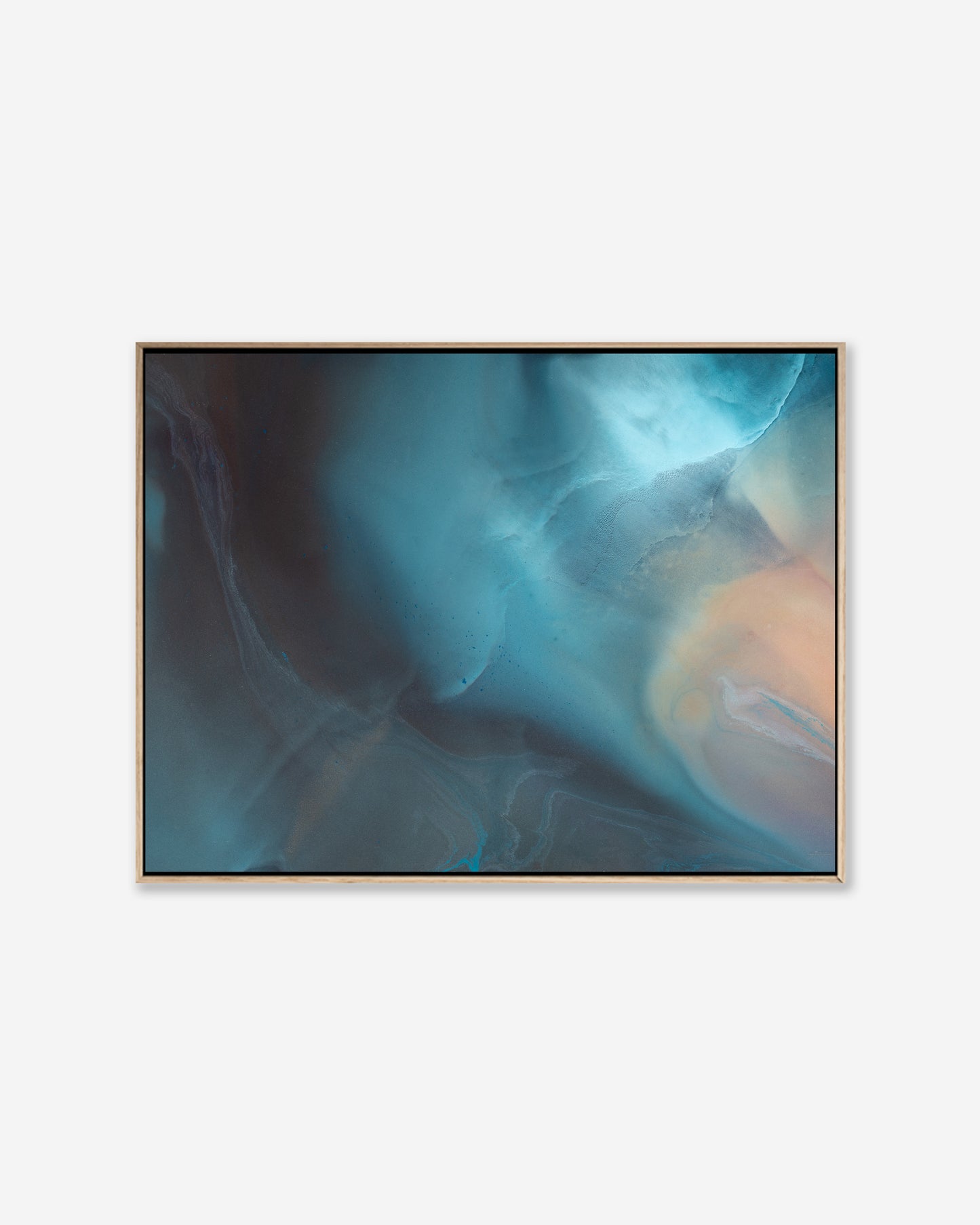 Dusk Over Water— Framed Canvas Print