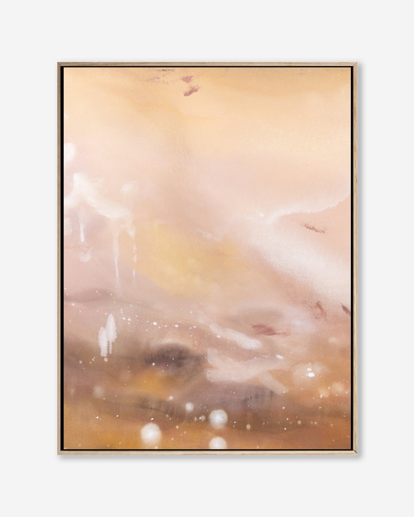 Desert Bloom — Framed Canvas Print