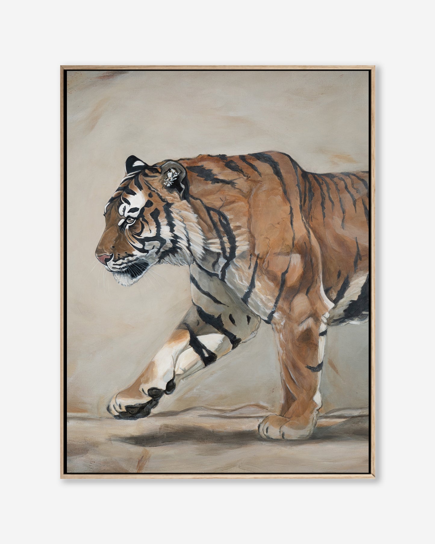 The Quiet King — Framed Canvas Print