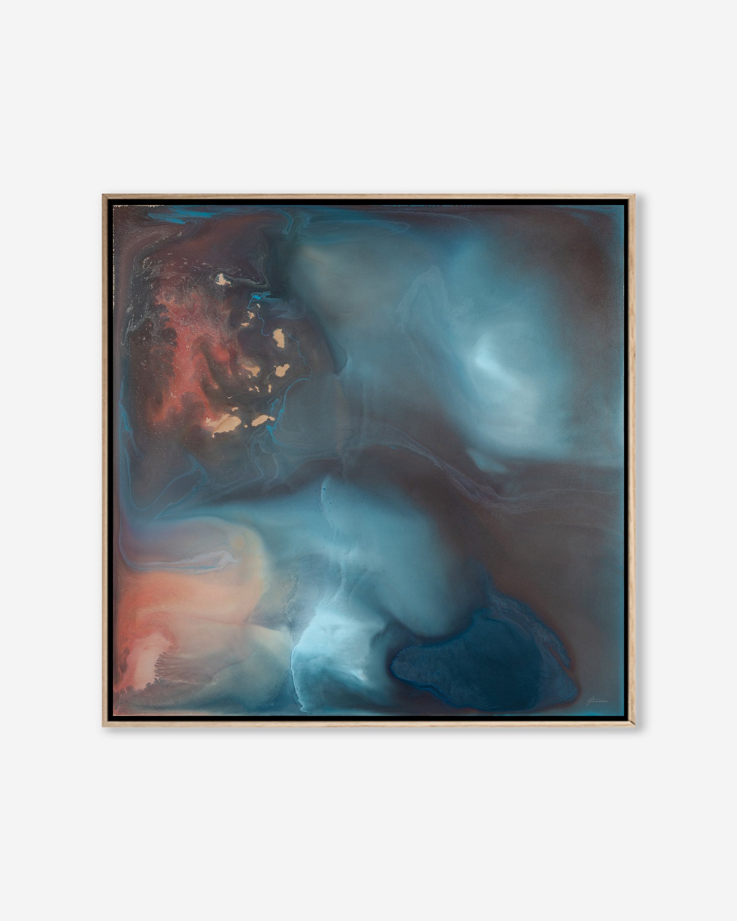 Outback Skies — Square Framed Canvas Print