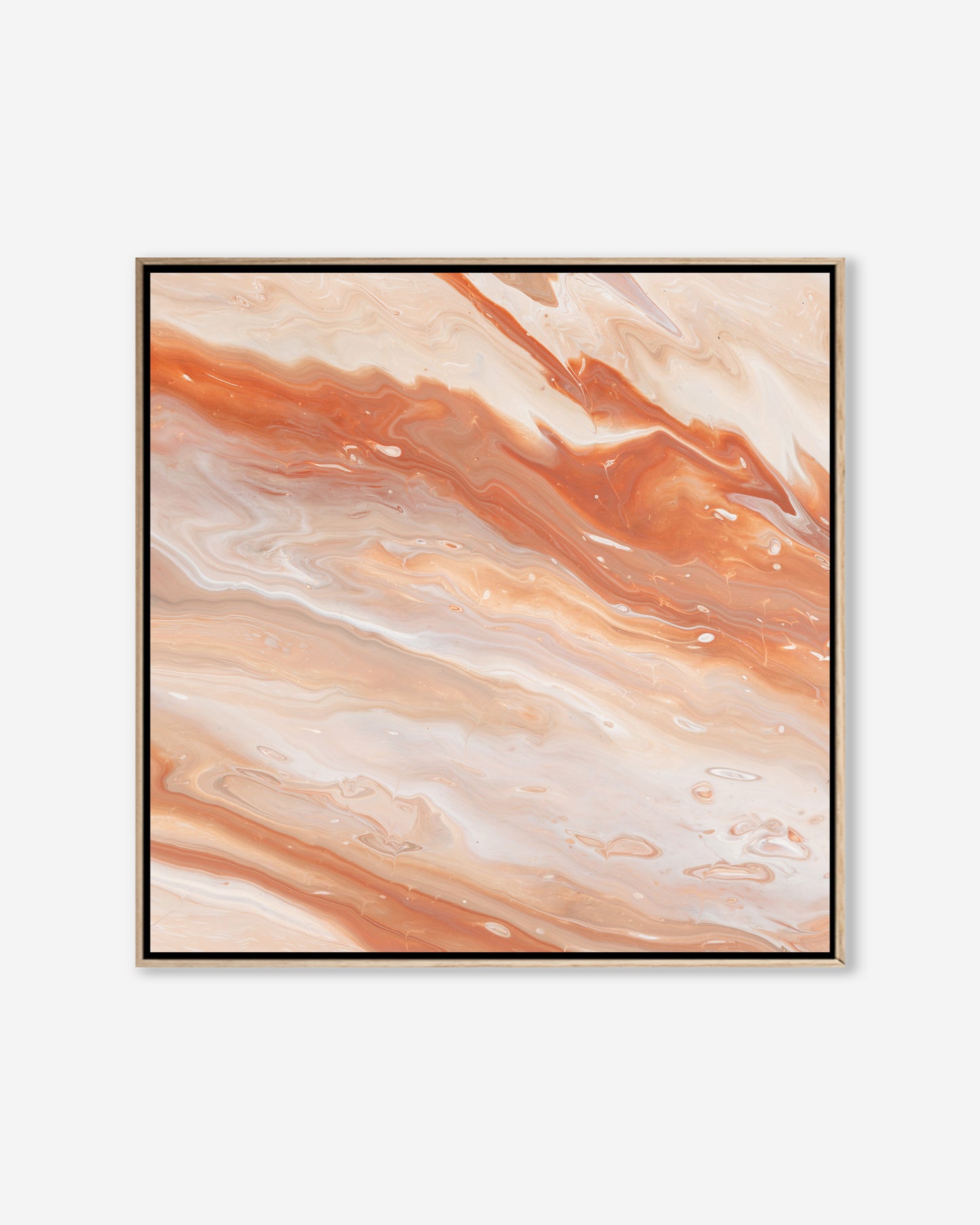 Red Earth — Square Framed Canvas Print