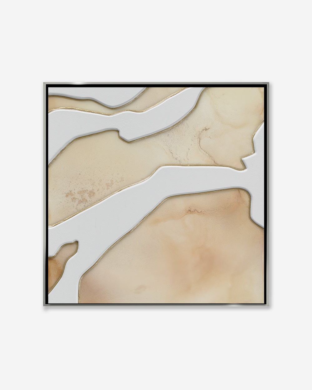 IVORY REVERIE — Square Framed Canvas Print