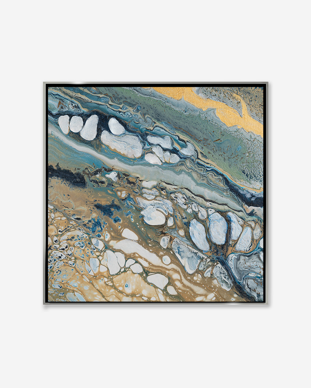 MARINE VALLEY  — Square Framed Canvas Print