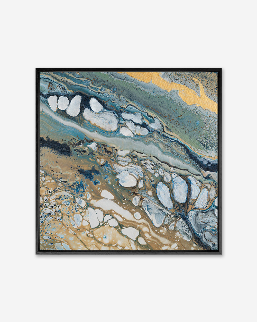 MARINE VALLEY  — Square Framed Canvas Print