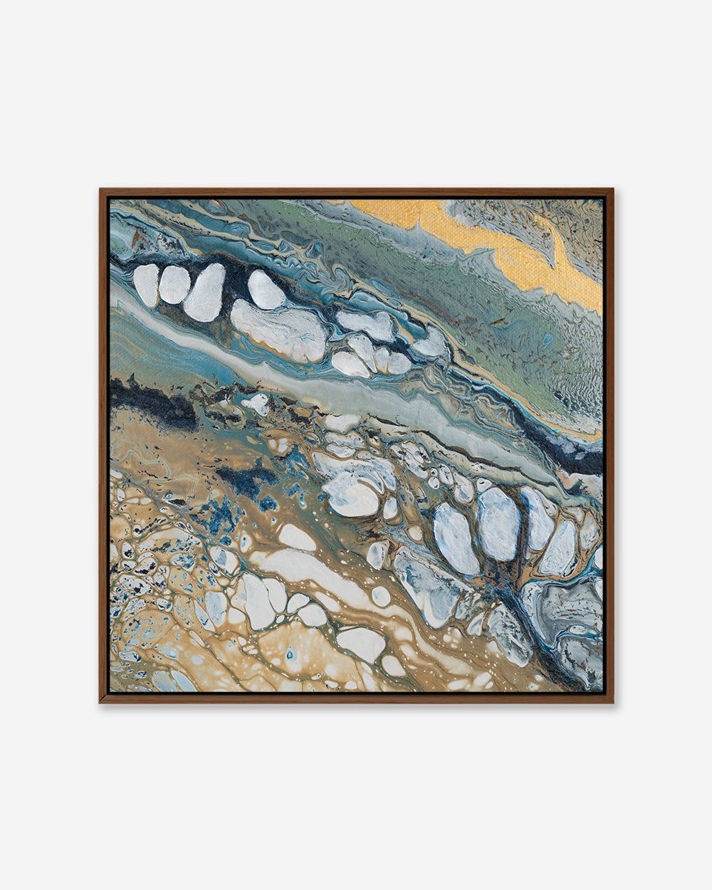 MARINE VALLEY  — Square Framed Canvas Print