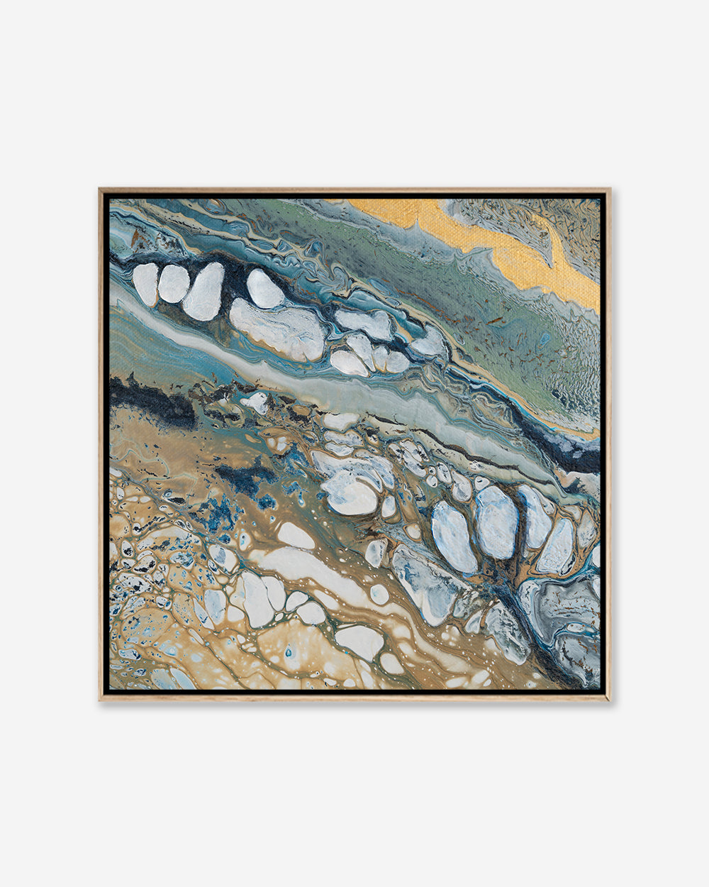 MARINE VALLEY  — Square Framed Canvas Print