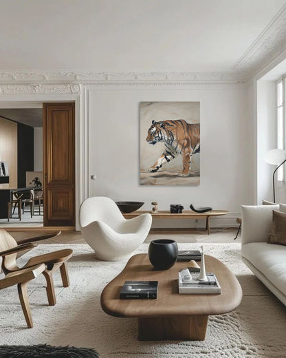 The Quiet King — Framed Canvas Print