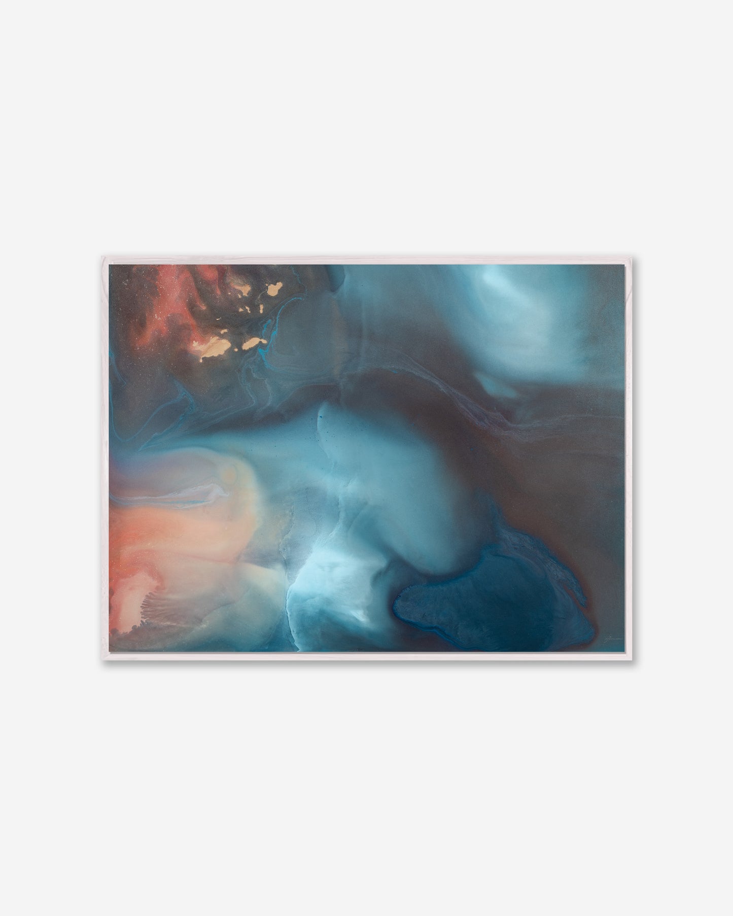 Celestial Veil  — Framed Canvas Print