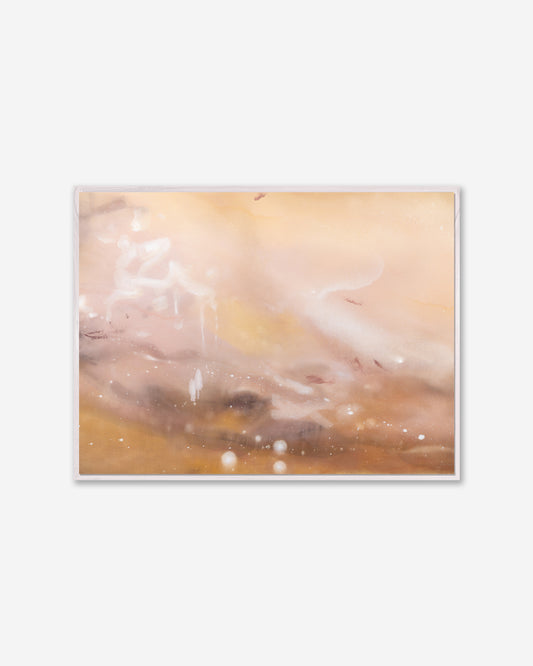 Desert Bloom— Framed Canvas Print