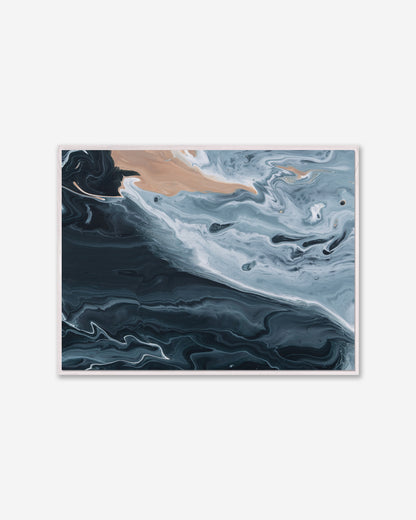 Dunes and Deep— Framed Canvas Print