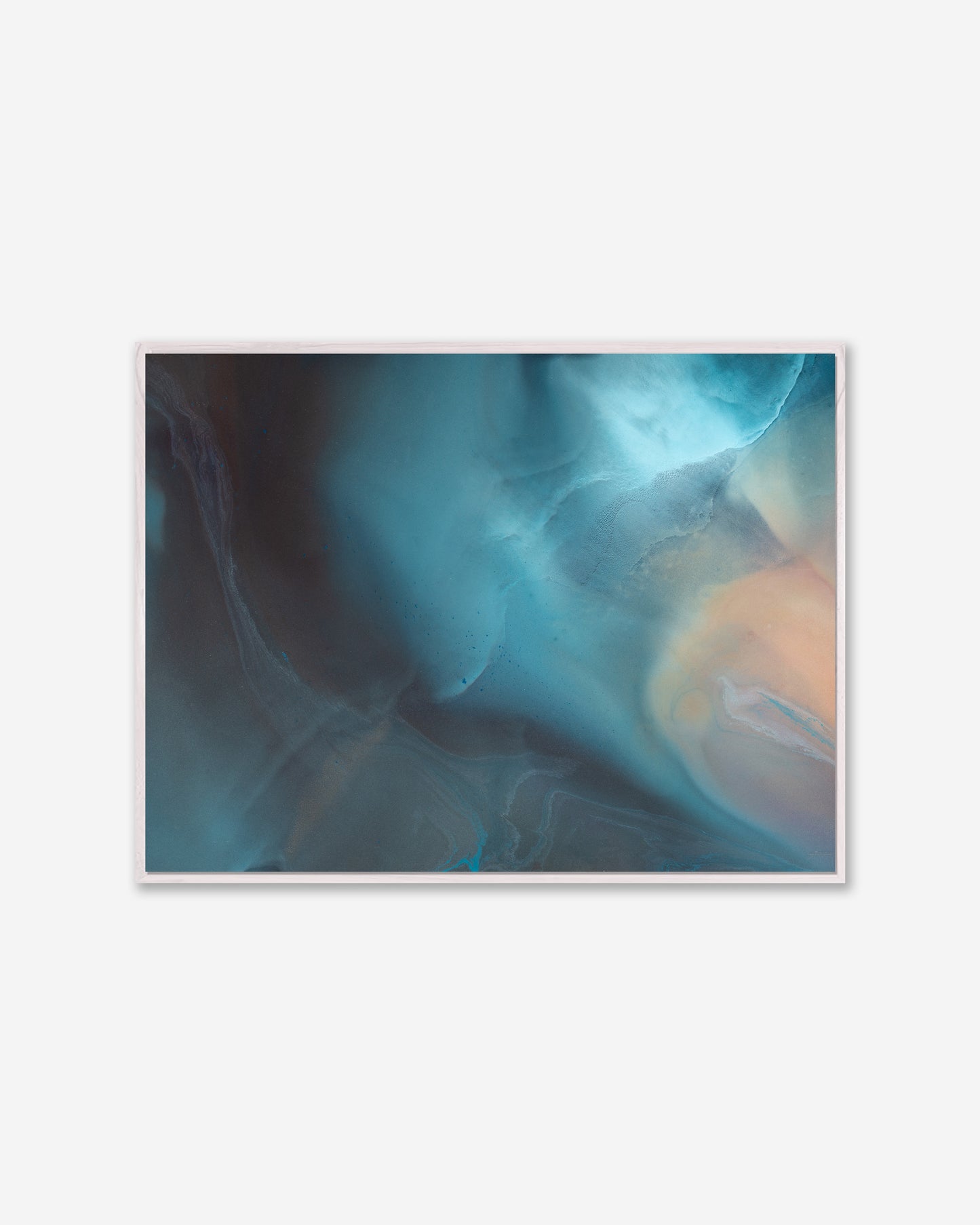 Dusk Over Water— Framed Canvas Print