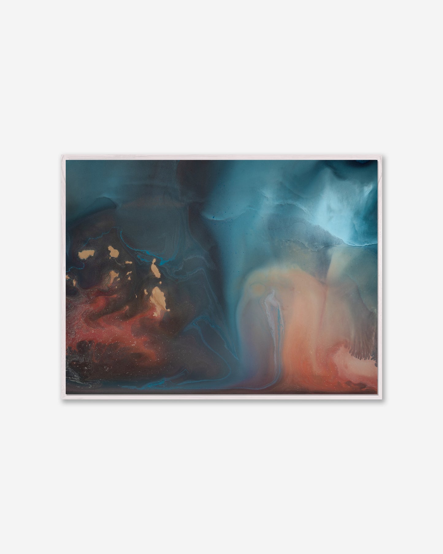 Luminal Drift  — Framed Canvas Print