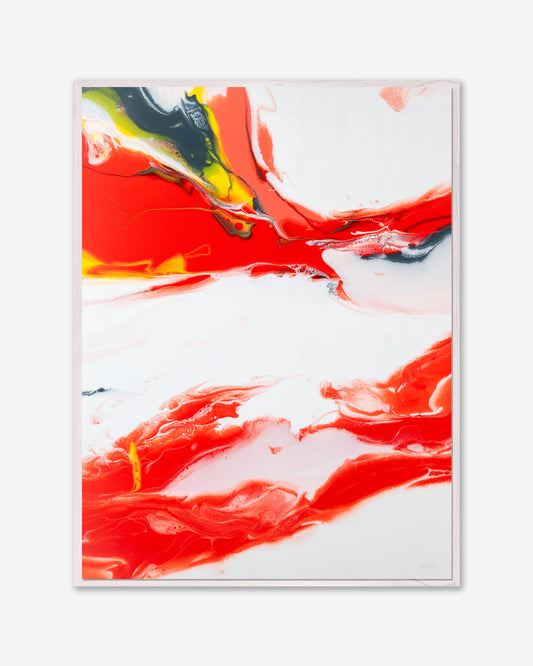 Calm Amongst The Chaos I — Framed Canvas Print