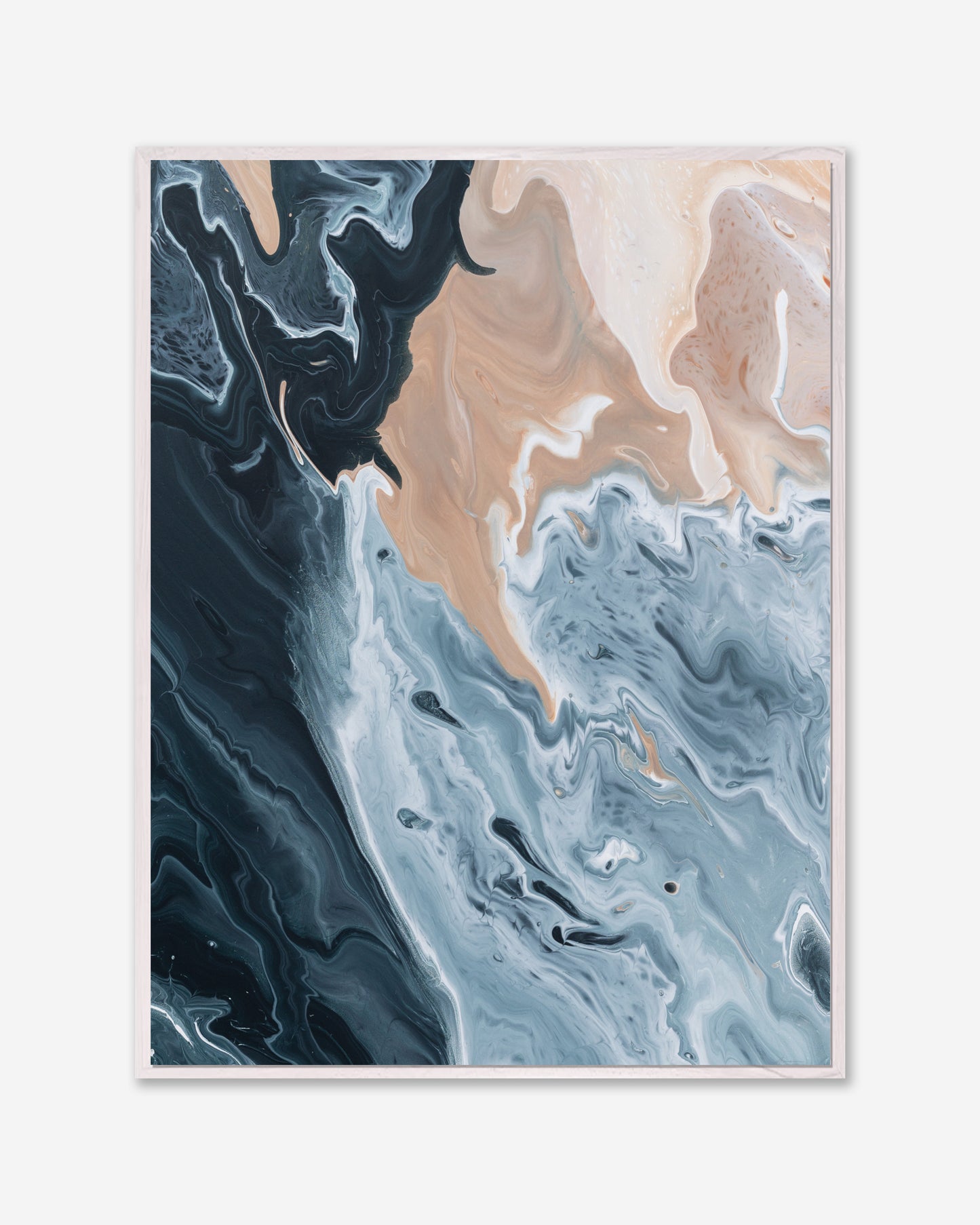 Tide and Terrain — Framed Canvas Print