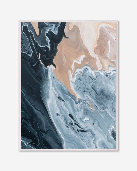 Tide and Terrain — Framed Canvas Print