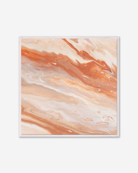 Red Earth — Square Framed Canvas Print